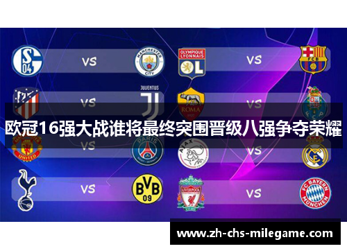 欧冠16强大战谁将最终突围晋级八强争夺荣耀